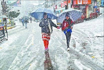उत्तराखंड में बिगड़ा मौसम, ऊंचाई वाले इलाकों में बर्फबारी, मैदान से लेकर पहाड़ तक बारिश, मौसम विभाग ने जारी किया येलो अलर्ट