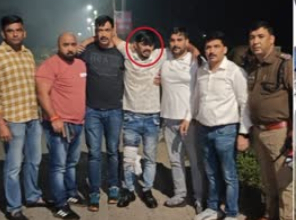 पुलिस मुठभेड़ में बदमाश के लगी गोली